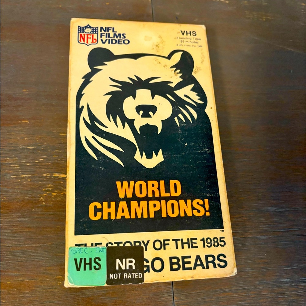 1985 Chicago Bears VHS – World Champions History – NFL Collectible!